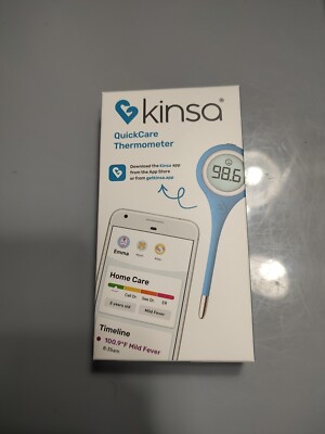 New KINSA Quick Care Thermometer Smart Digital Bluetooth  KSA-120 Free App
