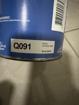 Akzo Nobel  Sikkens Autobase Q091 Interior Converter Matte New 1 Us Quart