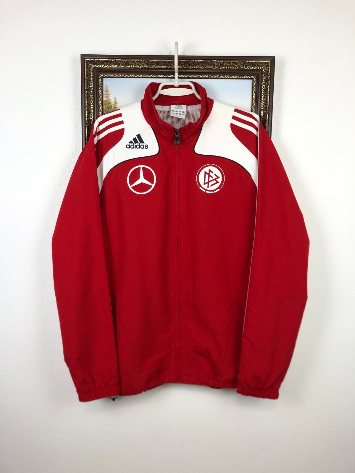 Vintage Adidas Germany Football Jacket Mercedes Benz Soccer