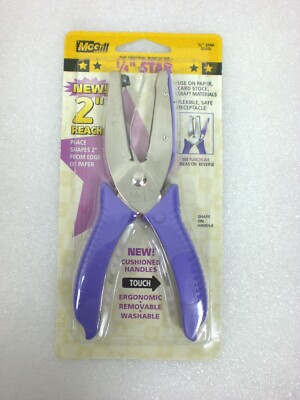 MCGILL 52200  Punchline 2'' Reach Paper Punch 1/4'' STAR Scrapbooking NEW