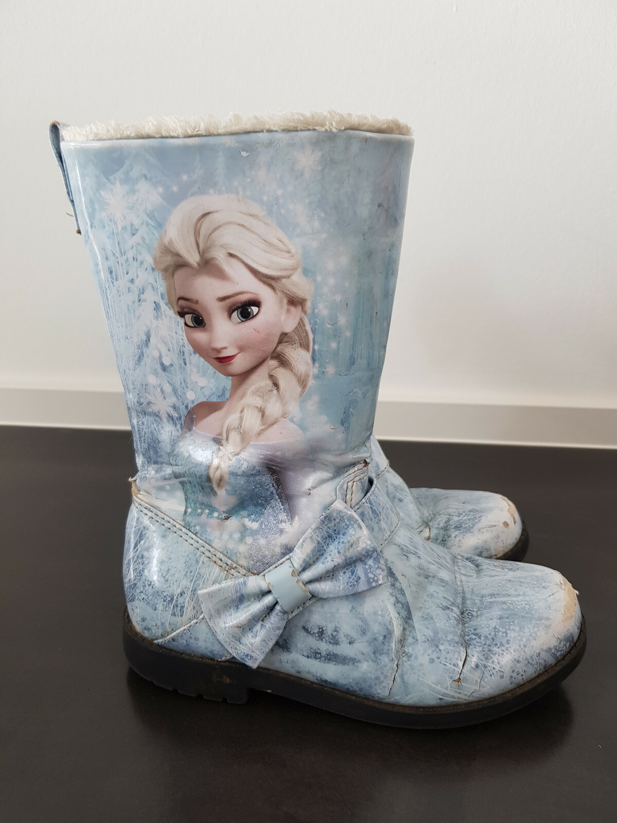 Disney Elsa Eiskönigin Winterstiefel Winter Stiefel Gefüttert Gr. 31