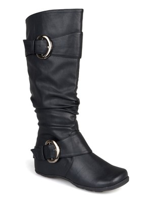 

JOURNEE COLLECTION Женские черные ботинки с открытым носком на молнии Paris, Черный, PARIS-BLK-070