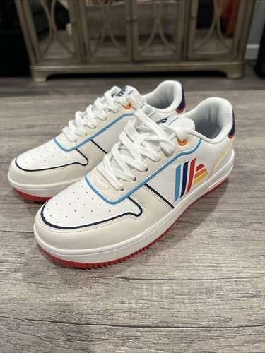 ALDIES スカジャン 2023 Aldi Gear CANVAS SLIP ON WHITE MULTI ICONIC COLORS