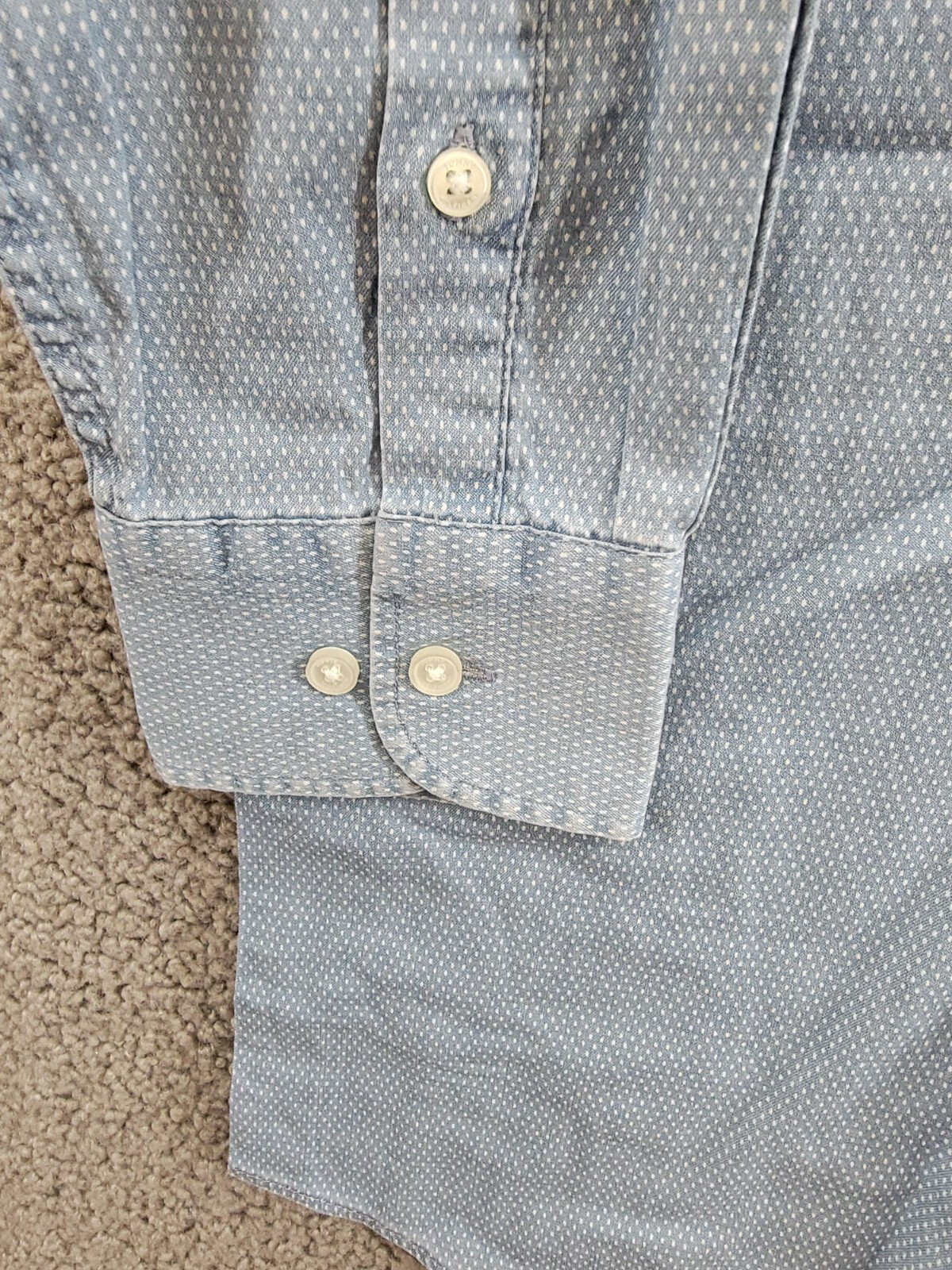 Tommy Hilfiger Regular-Fit Untucked Length Dress Shirt Men's L 16-16.5 32-33 - Picture 10 of 18