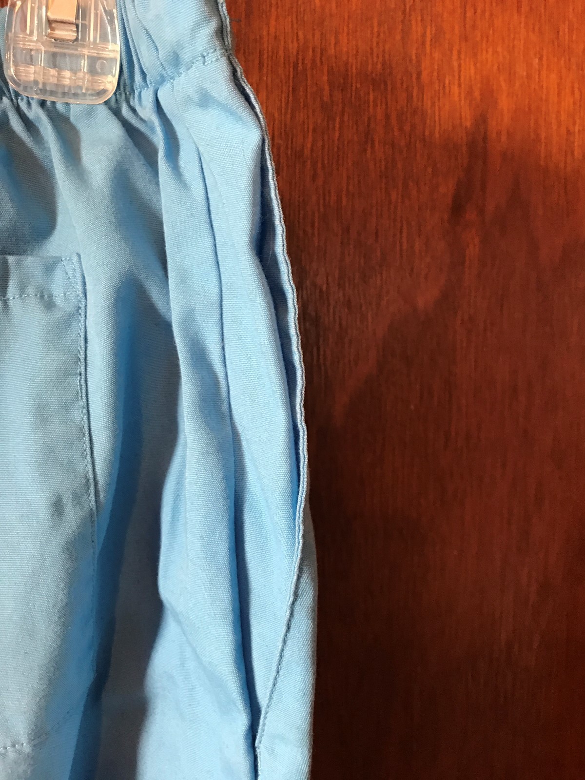 Ladies Light Blue Small Cherokee Workwear Scrub Pants Drawstring & Elastic Waist