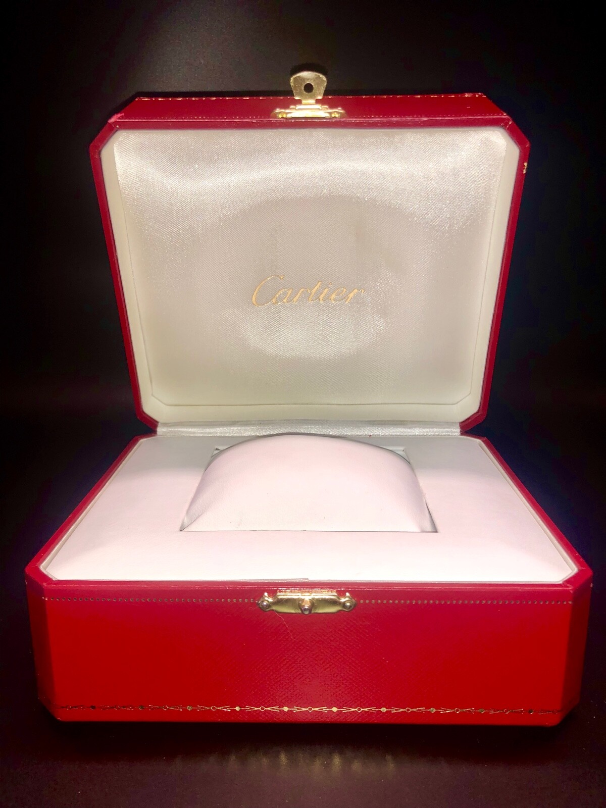 Genuine Authentic Leather Cartier Presentation COWA 0049 Watch Box with Pillow