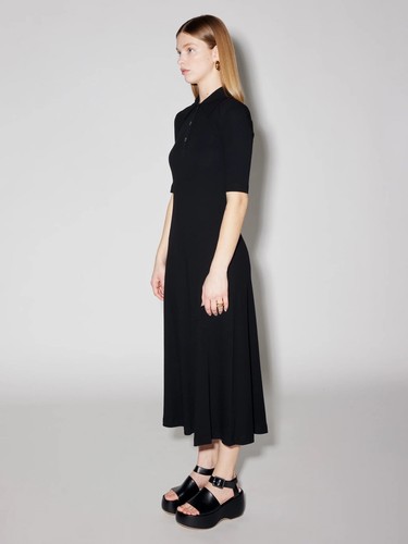 Pre-owned Rosetta Getty Polo Dress Black Size Small