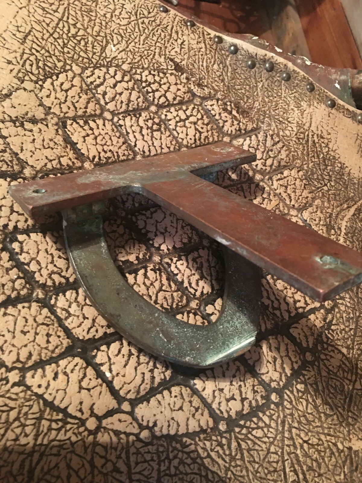 1930's Copper Door Knocker: heavy and beautiful