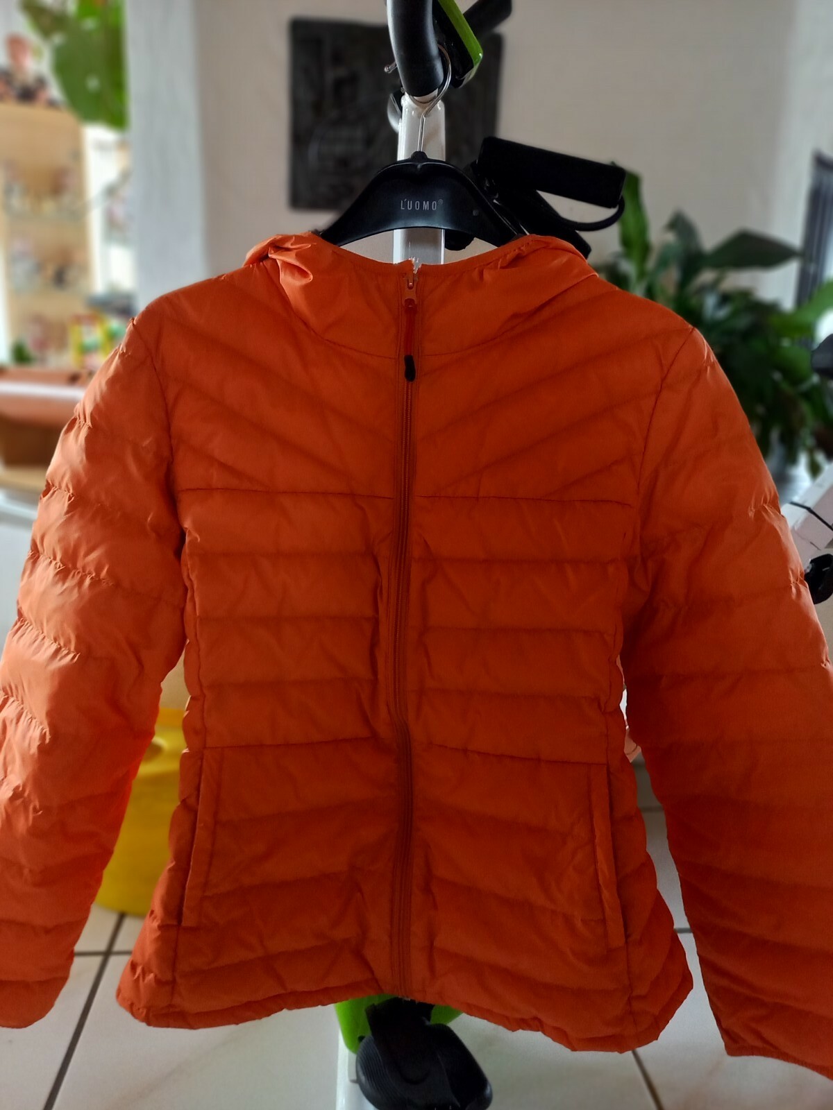 Leichte Daunenjacke von MADELEINE wie neu Gr. 42 orange