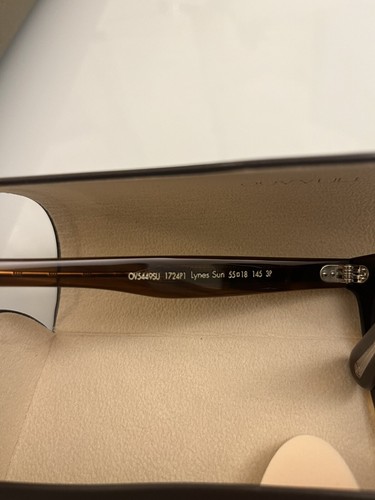 Pre-owned Oliver Peoples Lynes Polarized Sun Tuscany Tortoise /g-15 Polar Msrp $684 Rare In Gray