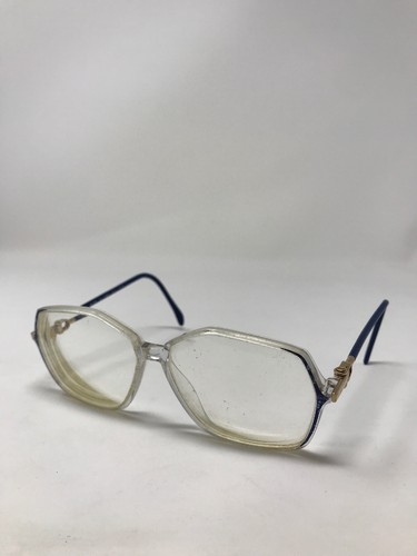 数量は多い  Eyeglass Silhouette Frame FULL 56-12 C2077 Clear/Blue M1766 洋楽