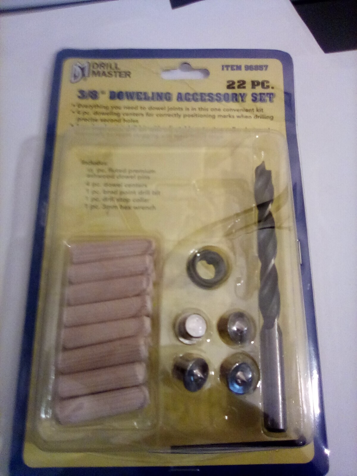 3/8 in. Doweling Accessory Set, 22 Pc. 3/8 in. Doweling Accessory Set, 22 Pc.