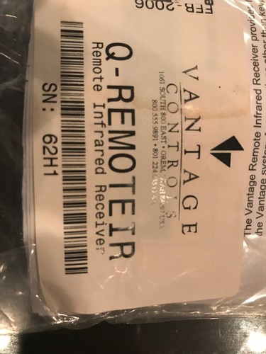 Vantage Remote Infrared Receiver Remoteir Home Automation Receiver NEW NIB