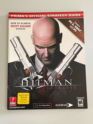 Hitman: Contracts Prima Official Strategy Guide 2004 PS2 XBOX PC Excellent