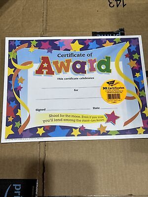 Trend Certificates of Award 8-1/2 x 11 30/Pack T2951