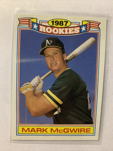 1988 Topps Rookies Mark McGwire. 1987 Rookies Oakland A's