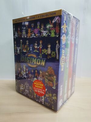 Digimon Digital Monster: The Official Seasons 1-4 Complete Series (DVD 32-Disc)