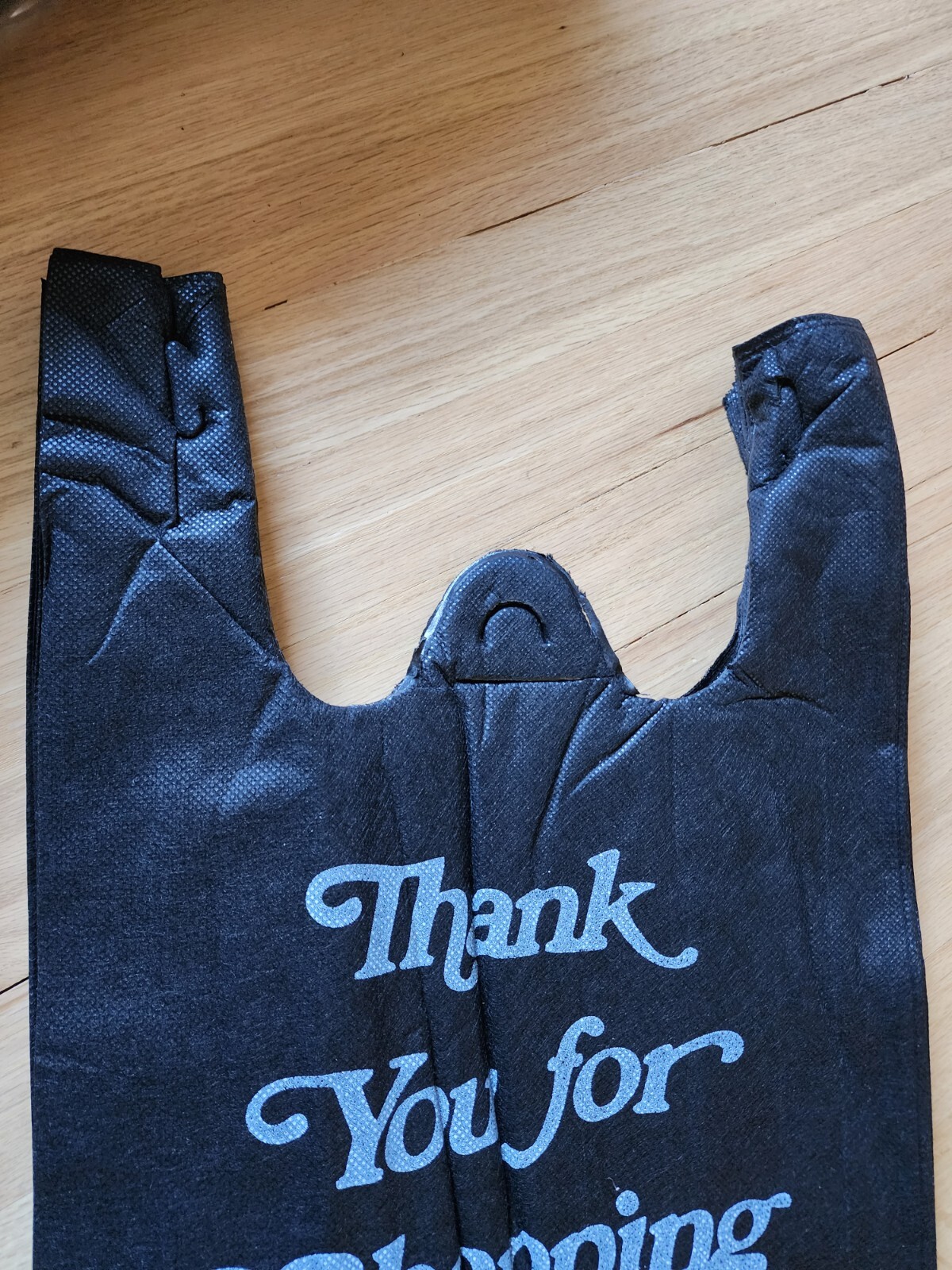 Non-Woven Reusable Fabric T-Shirt Grocery Bag Tote Thank You 100-300 bags bulk