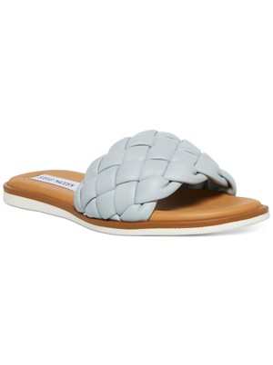 

STEVE MADDEN Женские синие сандалии без шнуровки на платформе 1/2 Pasilee Toe Platform Slip On, Синий, PAIS01S1