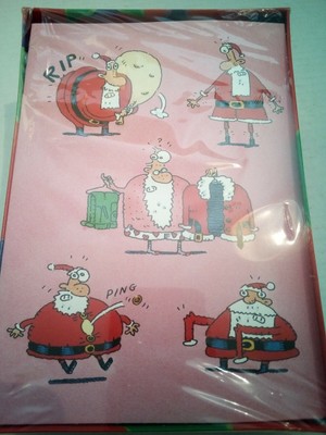 Vintage Jolly Jingles Christmas Cards Santa Has A Weight Issue 20 Cards Env