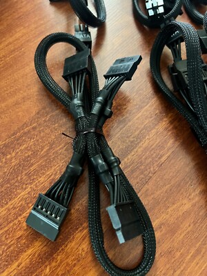 eVGA  Supernova 6 pin  to 4x SATA DRIVER POWER cable , ORIGINAL