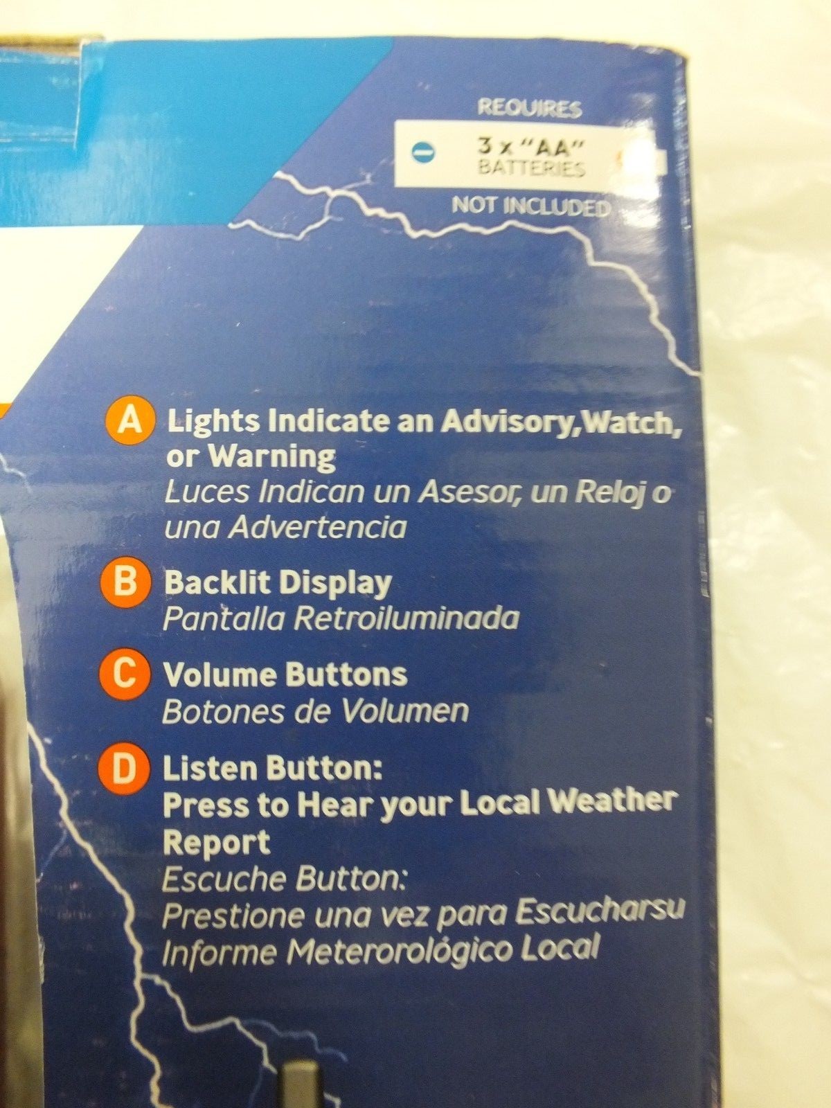 AcuRite Weather Alert Radio 08525A1 Portable Scanner Alarm