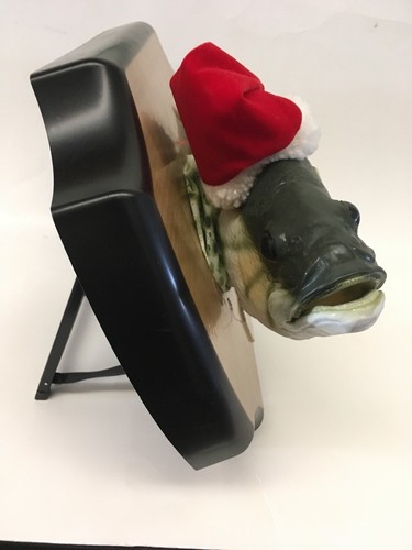 Big Mouth Billy Bass Singing Animated Fish Santa Hat Christmas Edition Video