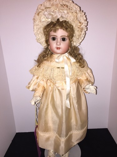 ANTIQUE REPRODUCTION BISQUE HEAD ARTIST DOLL-26 INCHES OF BEAUTY!!