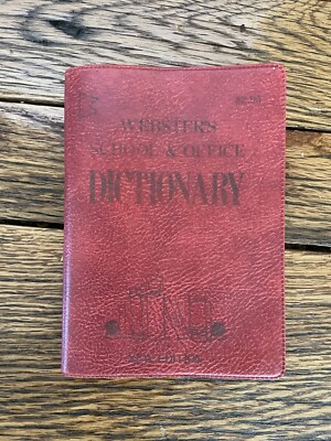 Webster s Dictionary For School and Office New Edition 1978 pocket size PB