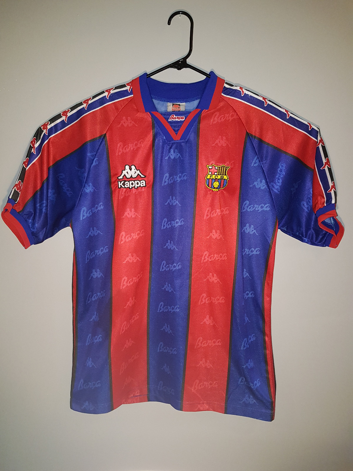 Ronaldo Kappa Barcelona 1996 1997 Home Soccer Jersey Shirt