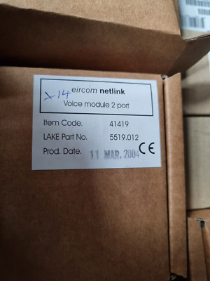 EIRCOM NETLINK 41419 / LAKE COMMUNICATIONS 5519.012 7274.001-B 2-PORT VOICE MODU