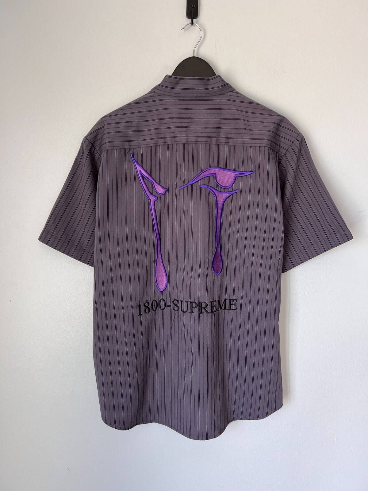 トップス supreme aoi eyes work shirt Supreme AOI Eyes S/S Work Shirt Stripe Men's - FW24 - US