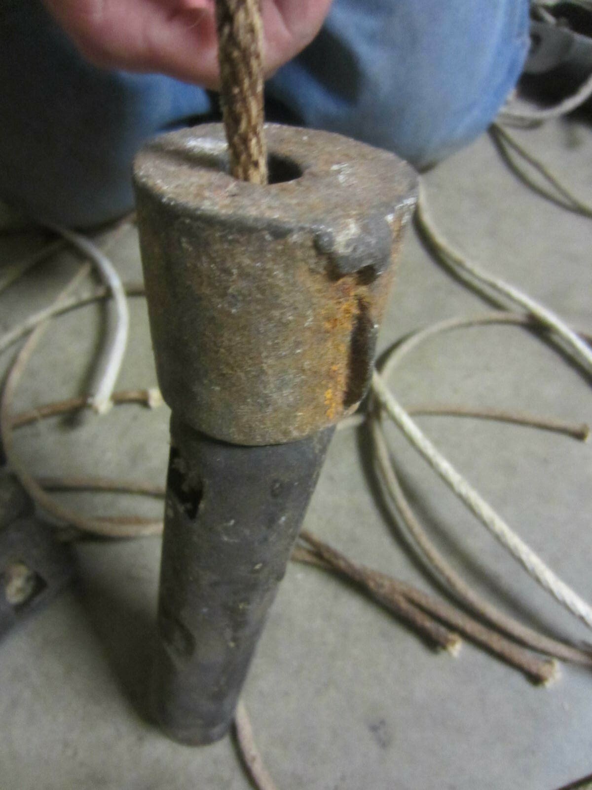 Vintage 1# Cast Iron Window Sash Weight Lot of 4