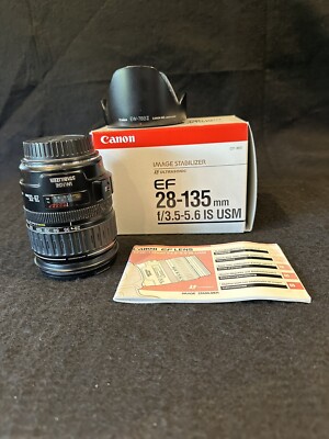 Canon 28-135mm Camera lens EF IS F/3.5-5.6 USM Lens