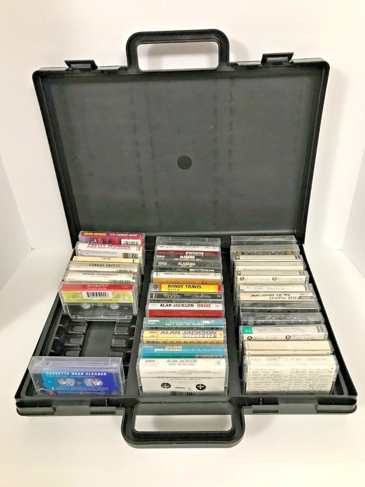 Cassette Tapes w/ Case Alan Jackson,Brooks&Dunn,Alabama,Shania Twain & More!!!!!