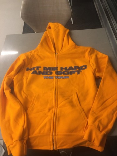Pre-owned Red 2024 Billie Eilish Shirt Hoodie Large Hit Me Hard And Soft Tour Long Sleeve In Orange