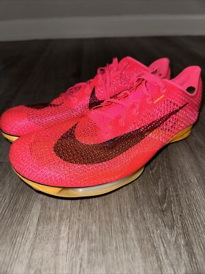 Nike Air Zoom Victory Hyper Pink Track Field Spikes CD4385 600 W/  Bag Men Sz 10