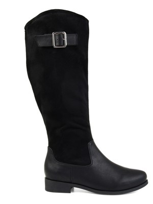 

JOURNEE COLLECTION Женские черные сапоги до середины икры Frenchy Western, Черный, FRENCHY-BLK-075WC
