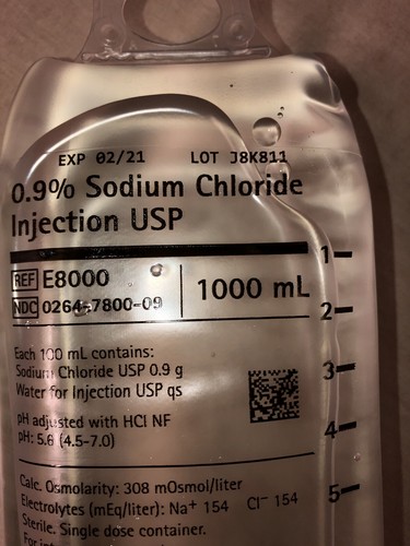 Sodium Chloride 0.9% 1000ml Injection USP