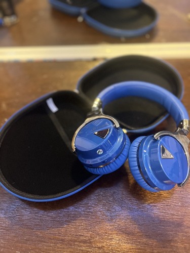 Cowin E7 MR Wireless Ear-Cup (Over the Ear) - Blue/Silver