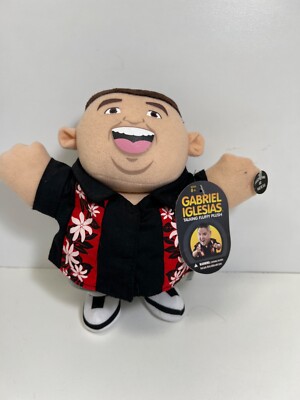 2012 Talking Gabriel Iglesias Fluffy Plush Toy 8'' Comedian WITH TAG
