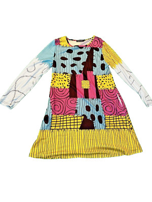 Deerose Womens Retro 70's Mod Dress Flower Power Size XL  Funky