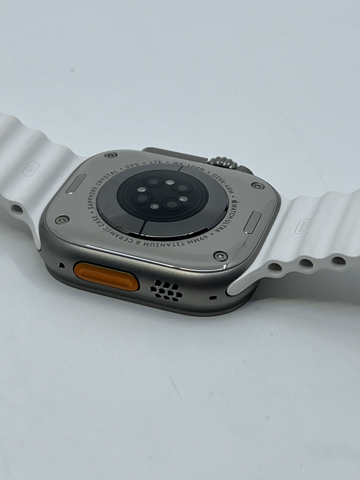 Apple Watch Ultra 2 49MM Titanium w/White Ocean Band GPS +