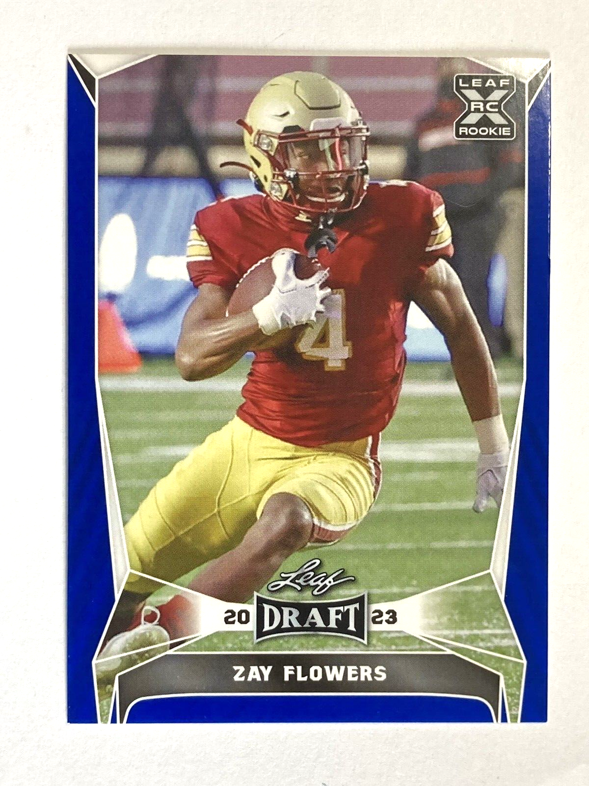 2023 Leaf Draft Zay Flowers Blue Rookie Card #75 | eBay