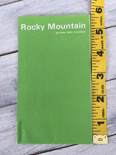 Vintage 1969 Rocky Mountain National Park Colorado Pocket Map 11 1/8” X 16”