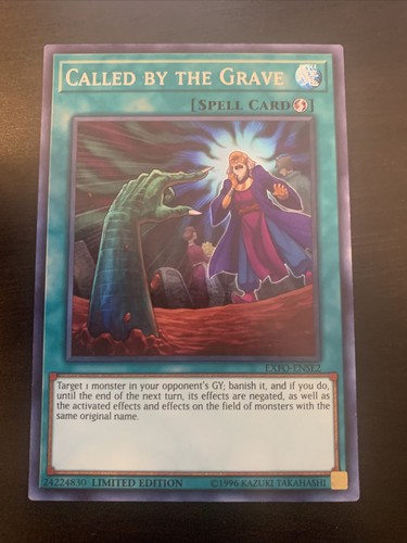 Yugioh! Called by the Grave - EXFO-ENSE2 - Super Rare - Limited Edition  Near Min | eBay