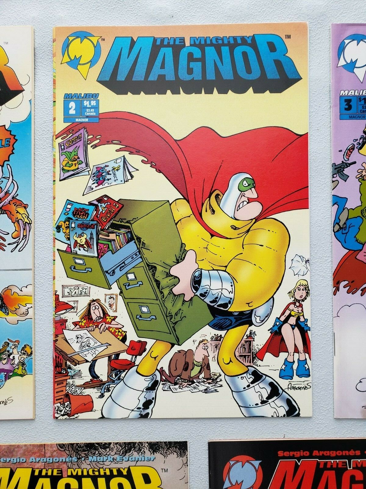 Sergio Aragones The Mighty Magnor #1-6 1 2 3 4 5 6 & #1 Variant Malibu Comics