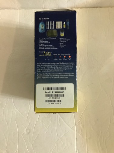 Nova Max Plus Blood Glucose Monitoring System