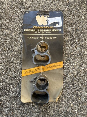 Weaver Mount Integral See-Thru Mount 407 for Ruger 77ST Round Top Rifles