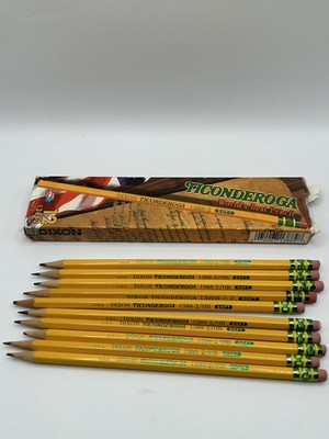 Vintage Dixon Ticonderoga No 2 Soft Pencils 10 Count #13882